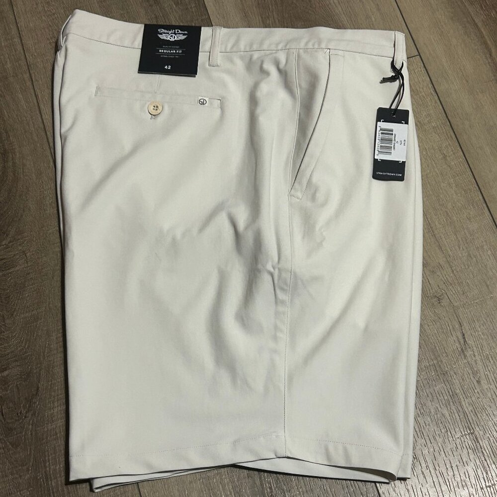 NWT Straight Down Stone Color Drake Golf Shorts Size 42